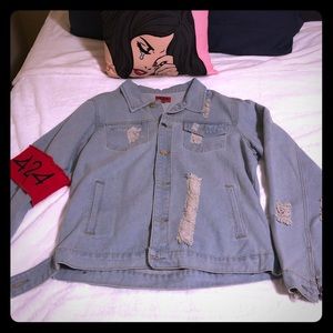 424 yeezy kanye denim jacket